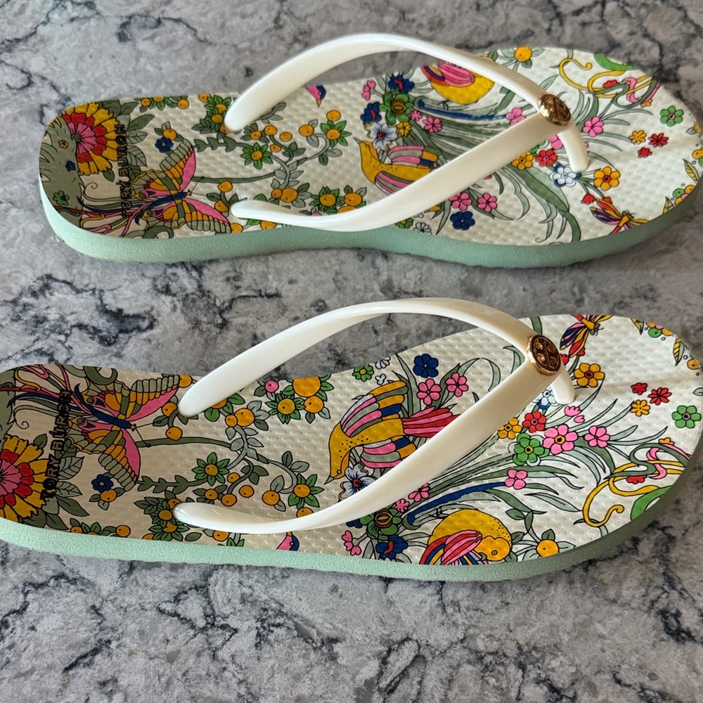 Tory Burch Multicolor Floral Sandals